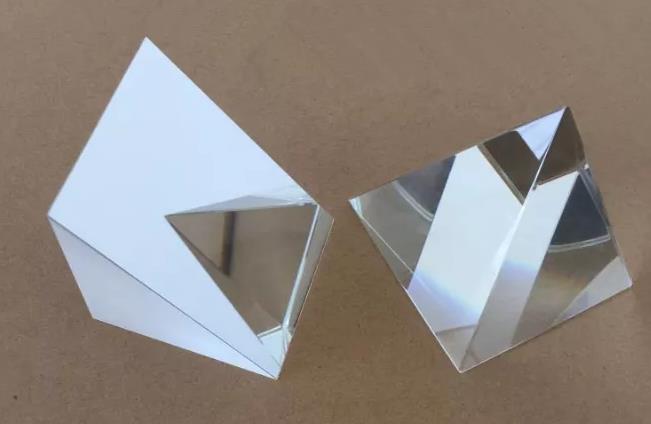 Coated optical glass mirror right angle triangular prism